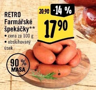 Farmářské špekáčky Albert Retro