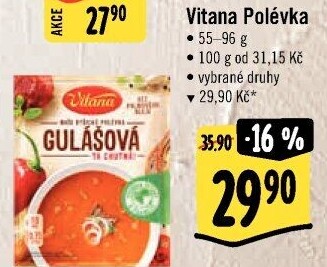 Instantní polévky Vitana