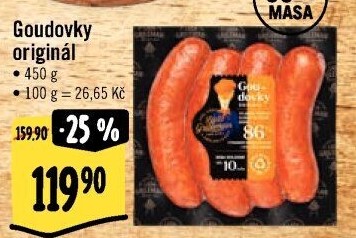 Klobása Goudovky Original Láďa Grileman Kostelecké uzeniny