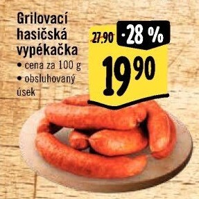 Klobása hasičská vypékačka