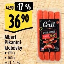 Klobása pikantní Albert Gril