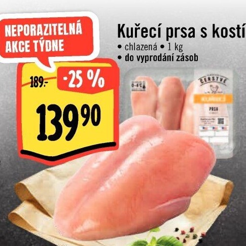 Kuřecí prsa s kostí Albert