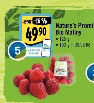 Maliny bio Nature'