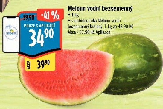 Meloun vodní bezsemenný