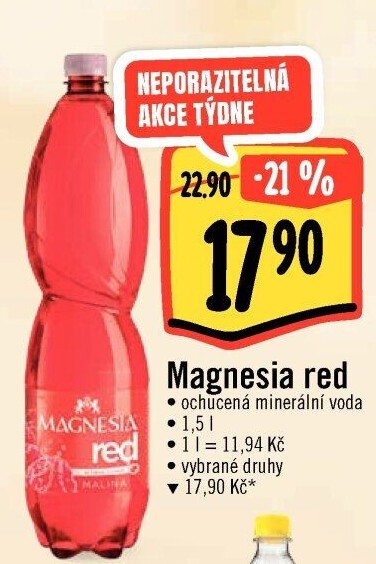 Minerální voda Magnesia Red