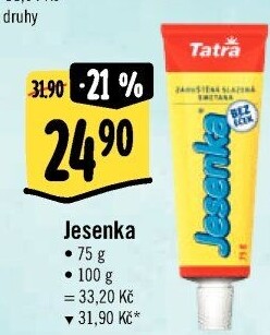 Mléko kondenzované Jesenka Tatra