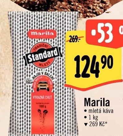 Mletá káva Standard Marila