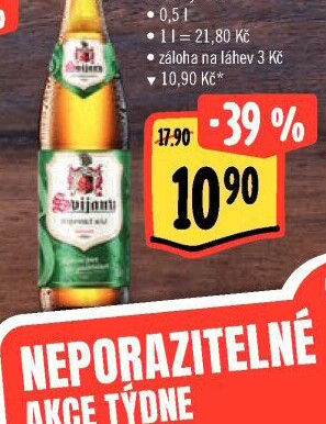 Pivo světlý ležák 11° Svijanský Máz Svijany