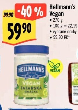 Produkty Vegan Hellmann'
