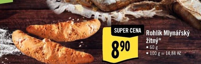 Rohlík Mlynářský žitný Albert