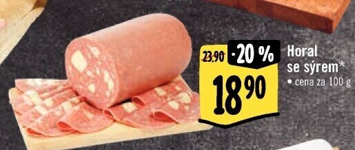 Salám Horal se sýrem