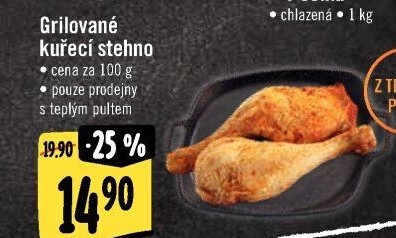 Stehno kuřecí grilované