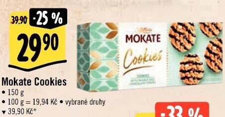 Sušenky Cookies Mokate Caffetteria
