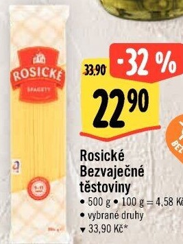 Těstoviny bezvaječné Rosické