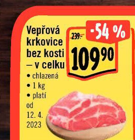 Vepřová krkovice bez kosti