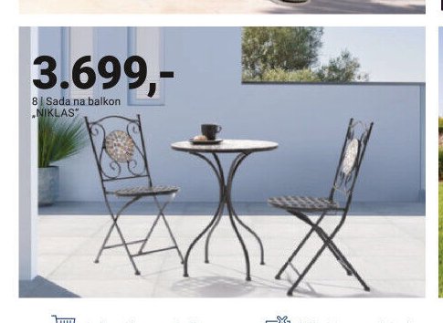 Sada na balkon NIKLAS - Möbelix akcniletaky.com