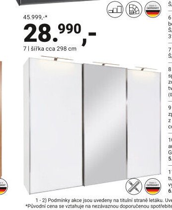 ŠKŘÍŇ S POSUVNÝMI DVEŘMI SONATE ROM - Möbelix akcniletaky.com