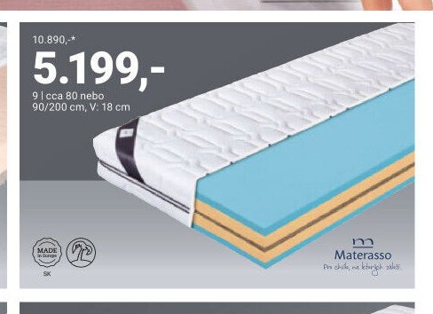Matrace Materasso - Möbelix akcniletaky.com