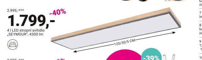 LED stropní svítidlo „SEYMOUR“ - Möbelix akcniletaky.com