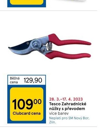 Tesco Zahradnické nůžky s převodem