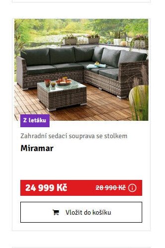 Zahradní sedací souprava se stolkem Miramar - ASKO akcniletaky.com