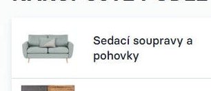 Sedací soupravy a pohovky