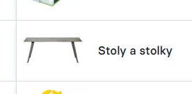 Stoly a stolky