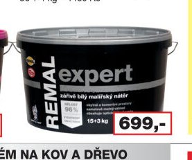 REMAL EXPERT zářivě bílý malířský nátěr
