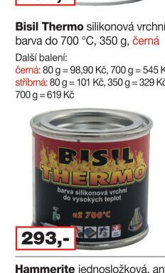 Bisil Thermo silikonová vrchní barva