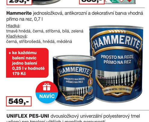 Hammerite jednosložková antikorozní barva