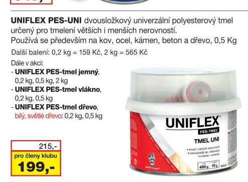 UNIFLEX PES-UNI polyesterový tmel
