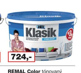 Het Klasik interiérová disperzní vysoce bílá barva, 15 + 3 kg