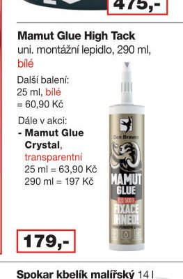 Mamut Glue High Tack uni. montážní lepidlo, 290 ml