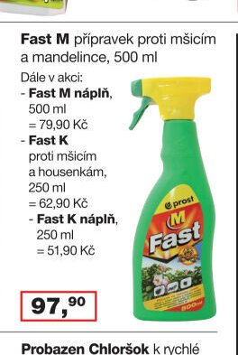 Fast M přípravek proti mšicím a mandelince