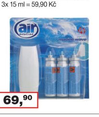 Air Menline osvěžovač vzduchu strojek a náplň 3x 15 ml