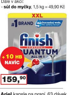 Finish tablety do myčky Quantum All in 1, 44 ks