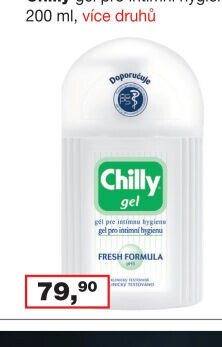 Chilly gel pro intimní hygienu, 200 ml