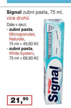Signal zubní pasta, 75 ml