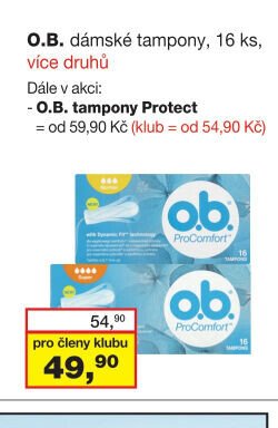 O.B. dámské tampony