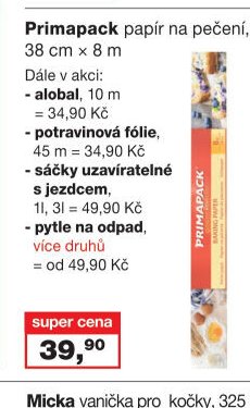 Primapack papír na pečení