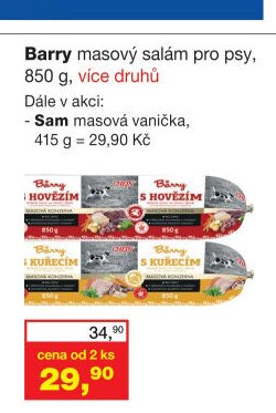 Barry masový salám pro psy