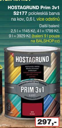Barva na kov Prim 3 v 1 Hostagrund