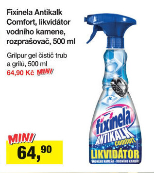 Čistič na vodní kámen Antikalk Fixinela