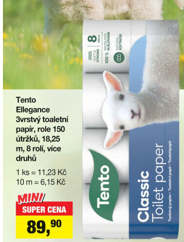 Toaletní papír 3vrstvý Tento