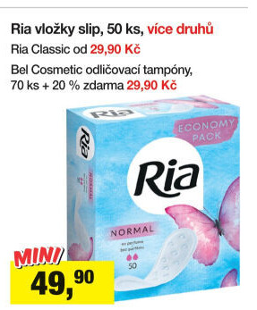 Vložky dámské slipové Ria
