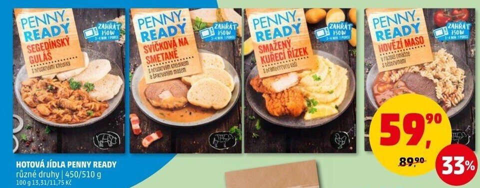 Hotová jídla Penny Ready