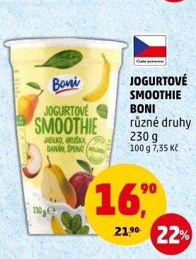 Jogurtové smoothie Boni