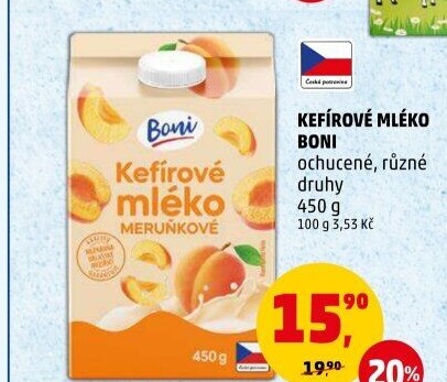 Kefírové mléko ochucené Boni