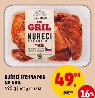 Kuřecí stehna mix Na gril Penny