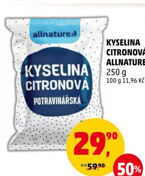 Kyselina citronová Allnature